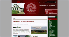 Desktop Screenshot of chalupa-strzanov.cz