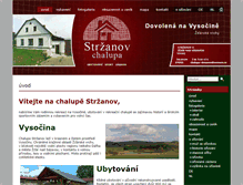 Tablet Screenshot of chalupa-strzanov.cz
